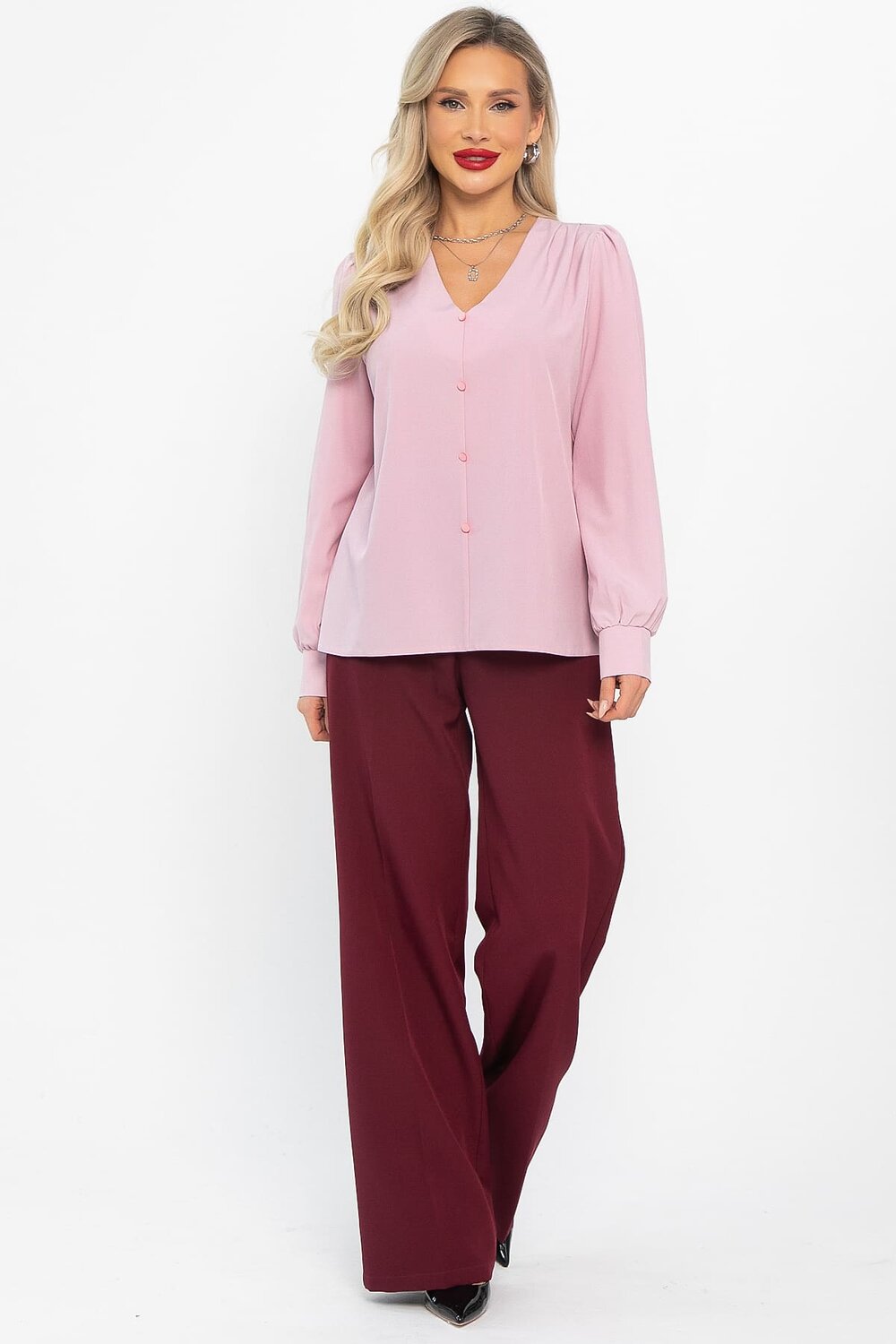 LT Collection Блуза 566293 Б14634-43М розовый