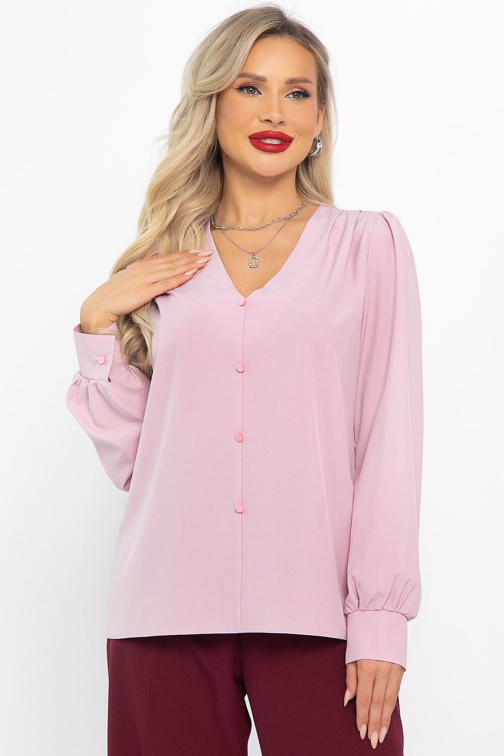 LT Collection Блуза 566293 Б14634-43М розовый