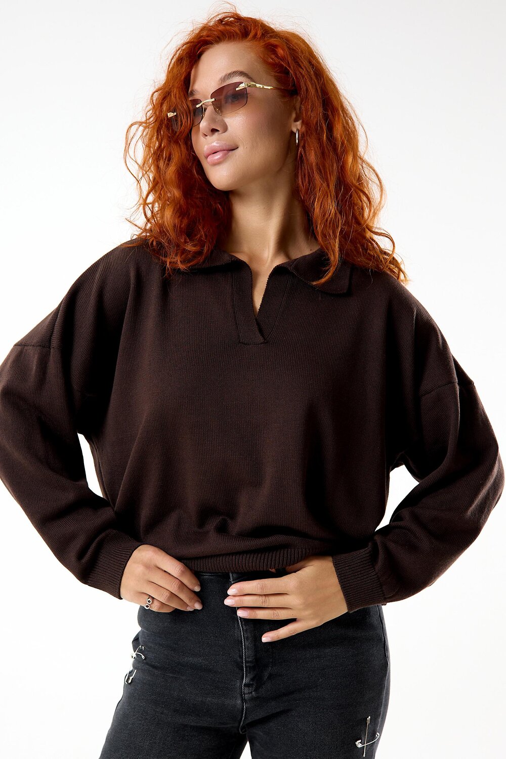 Lika Dress Джемпер 566661 10630 Темно-коричневый