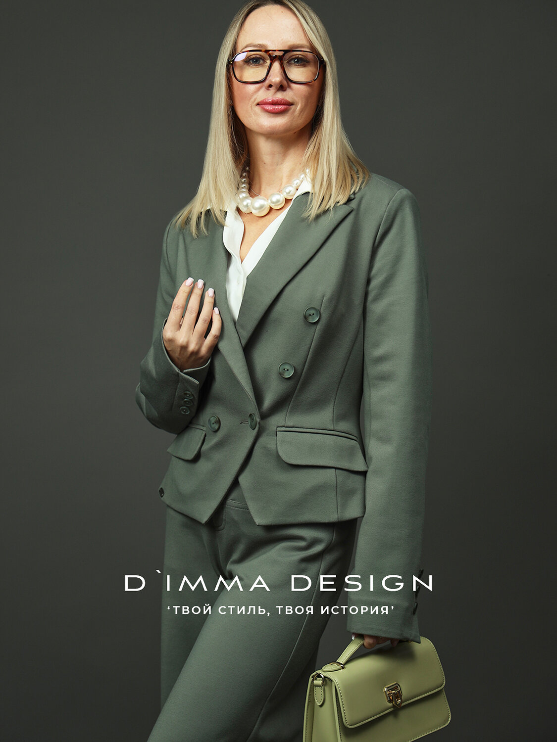 DIMMA Жакет 566910 2630 Серо-зеленый