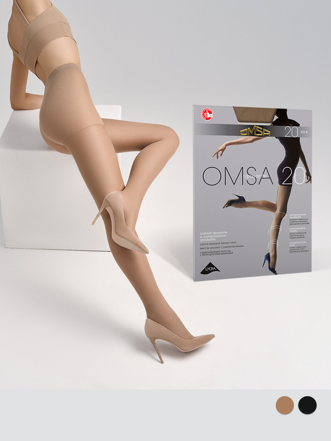 Omsa Колготки 567057 OMSA 20 Fumo (Серый)