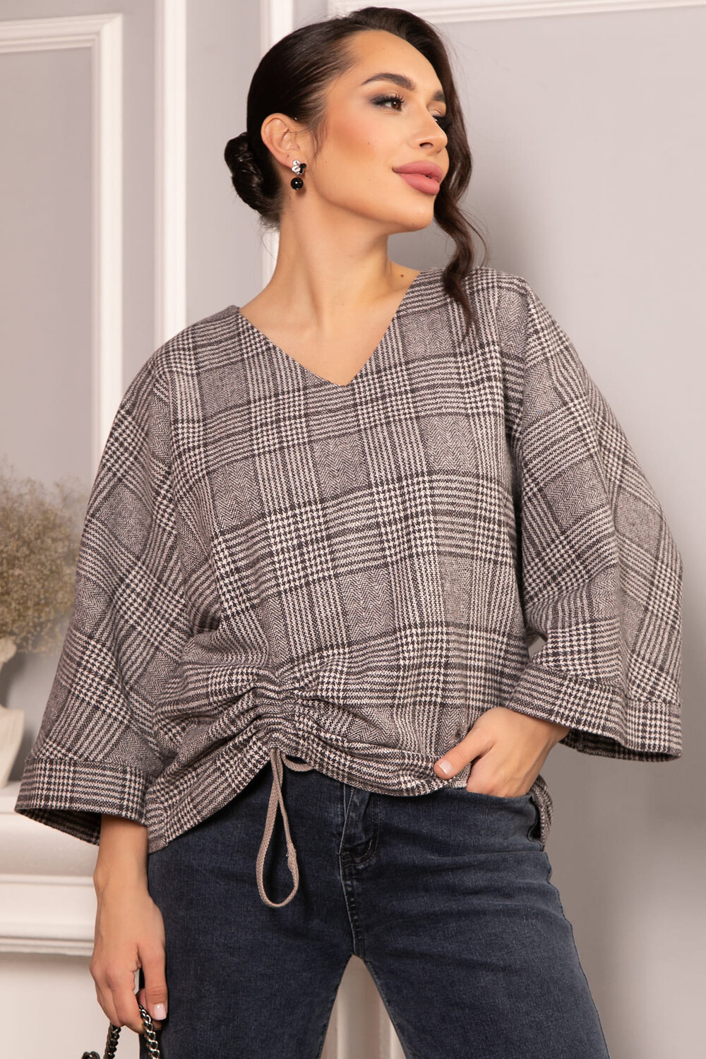 LT Collection Блуза 567139 Б14687-12М коричневый