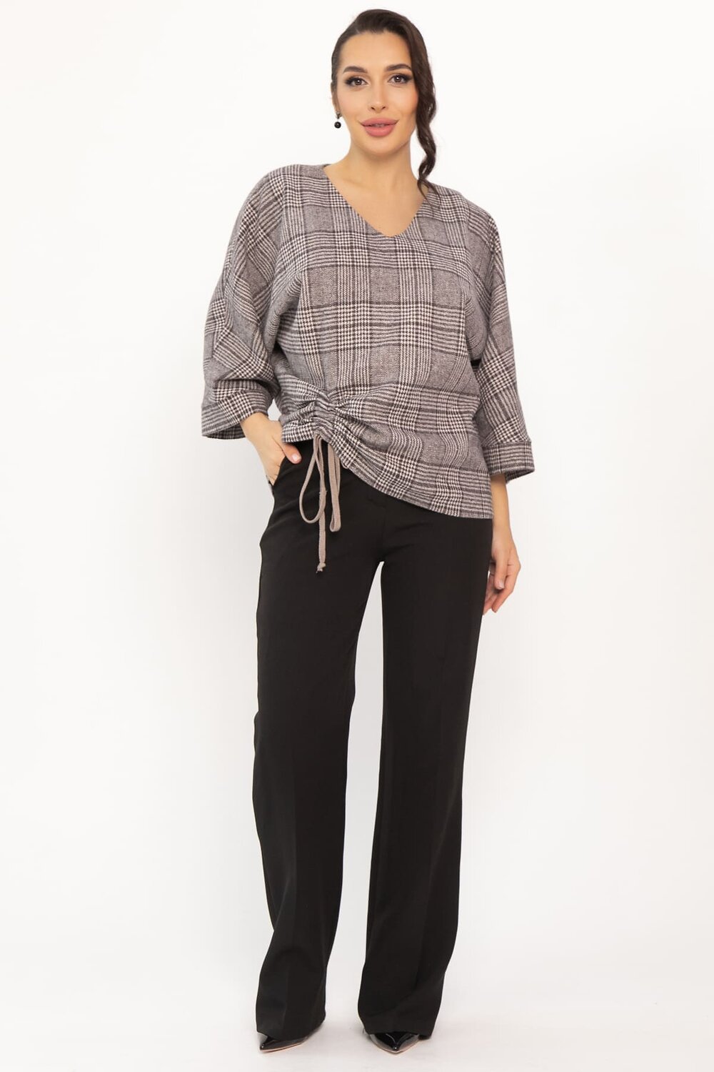 LT Collection Блуза 567139 Б14687-12М коричневый