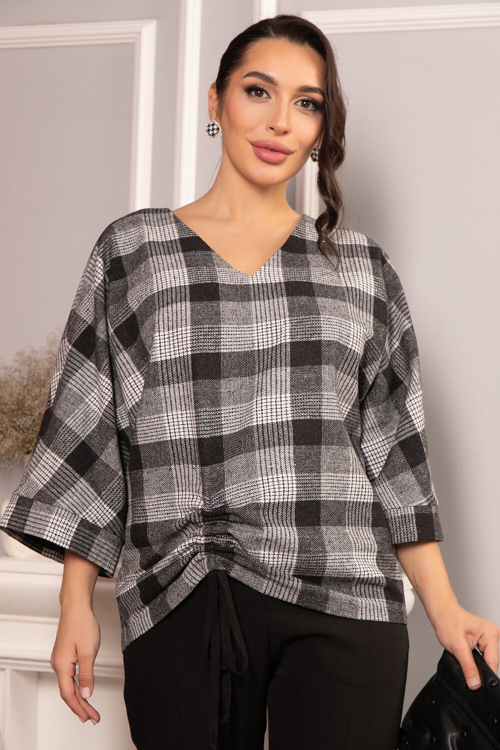 LT Collection Блуза 567140 Б14686-12М серый