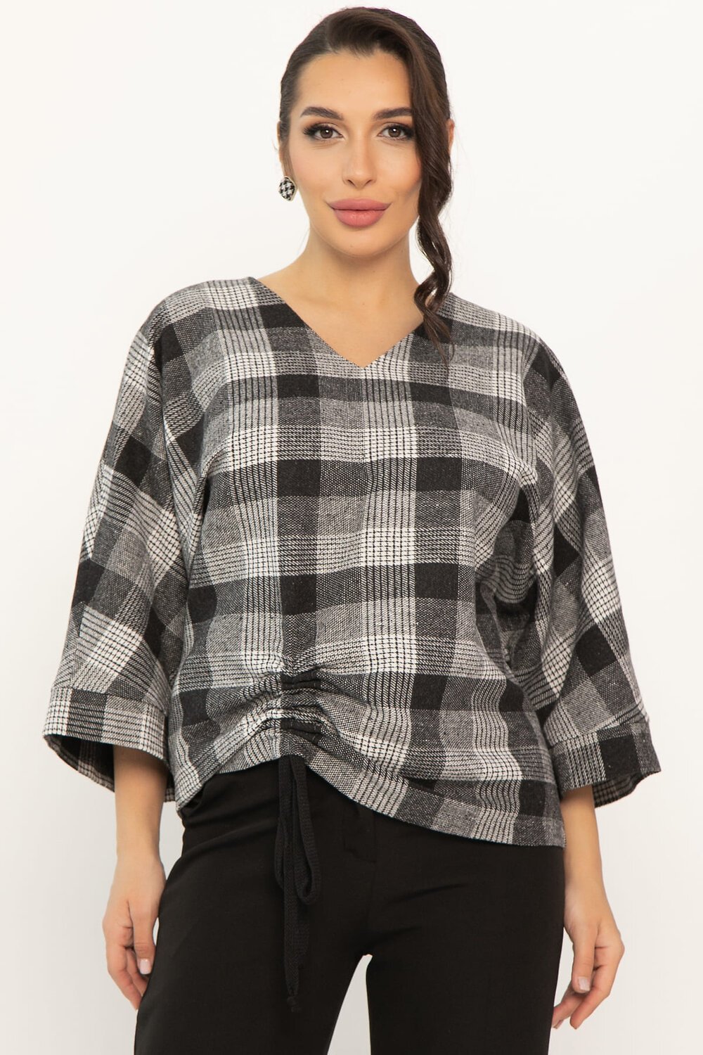 LT Collection Блуза 567140 Б14686-12М серый