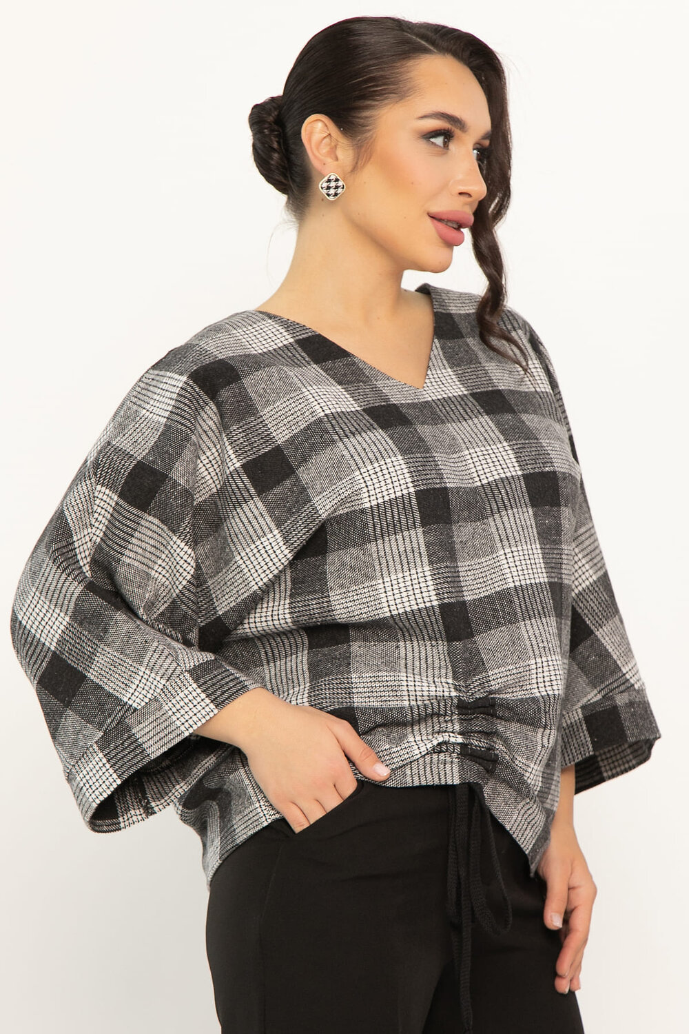 LT Collection Блуза 567140 Б14686-12М серый