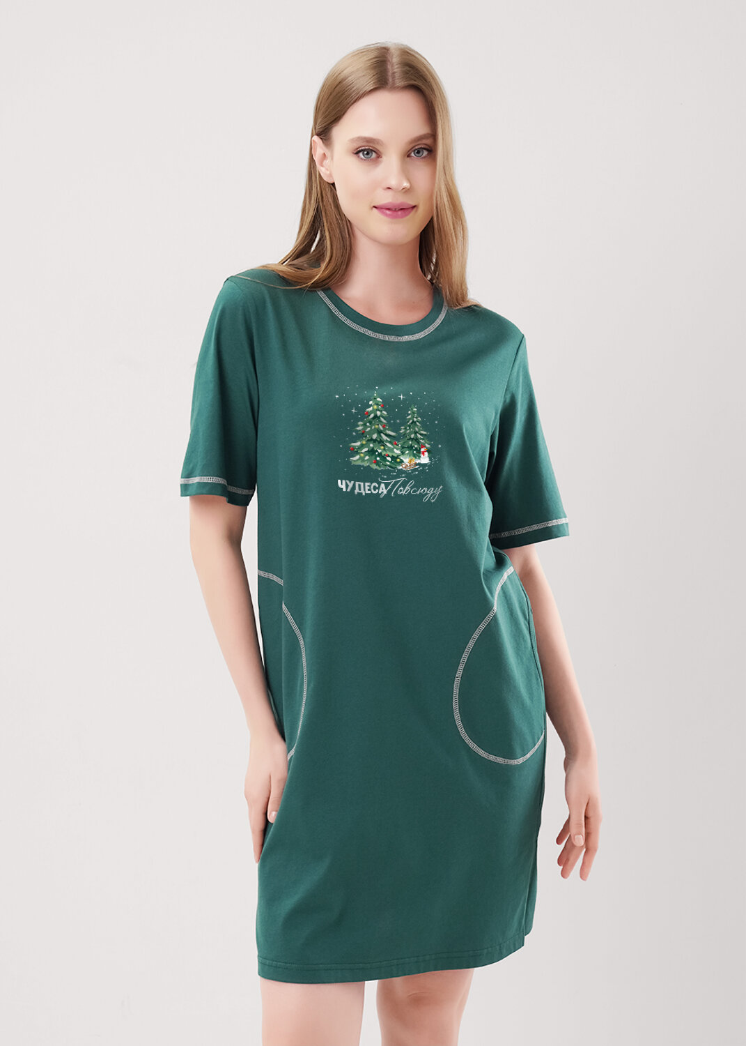 CLEVER Платье 567215 LDR15-1201 т.зелёный