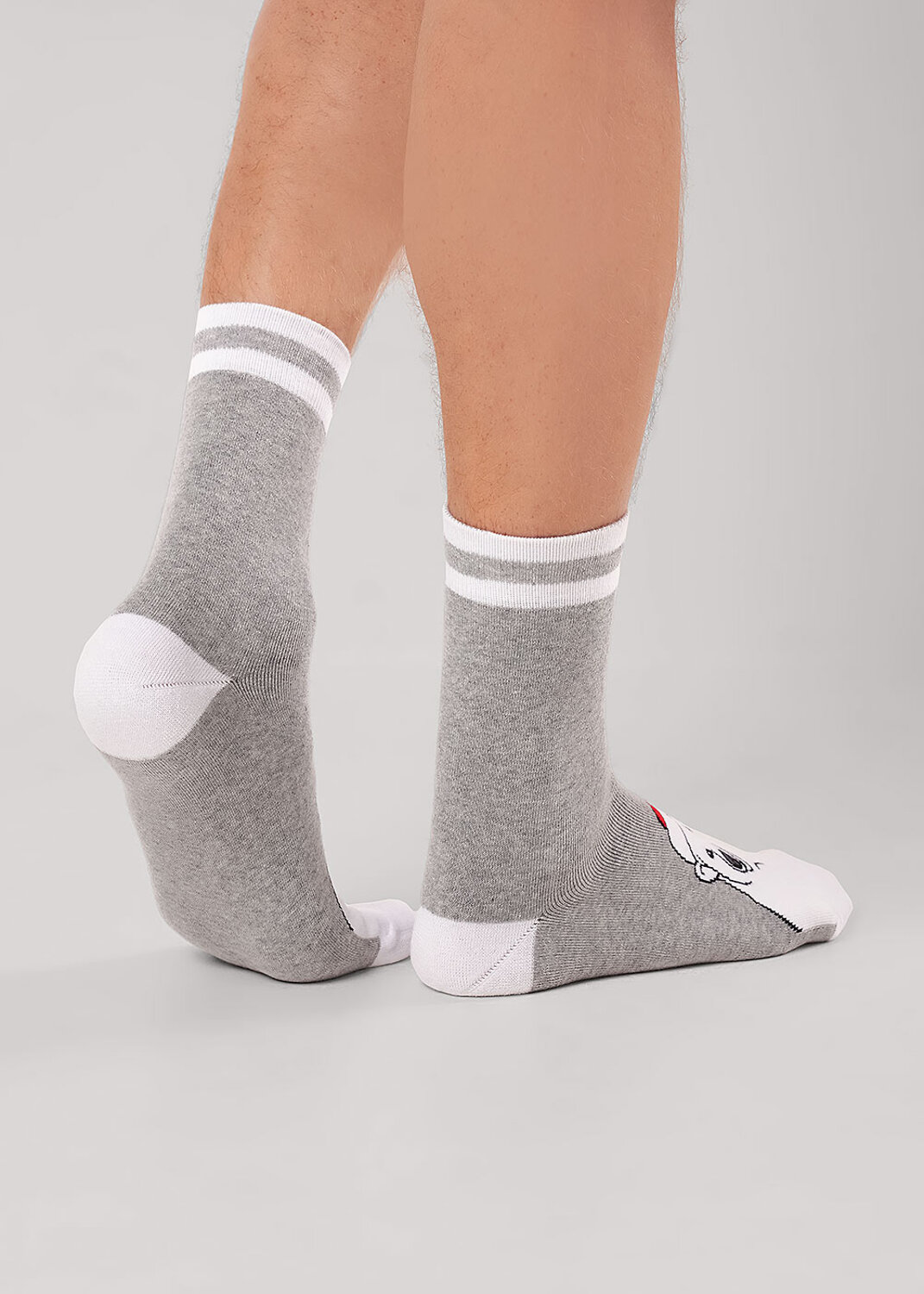 CLEVER Носки 567539 К6552П меланж серый