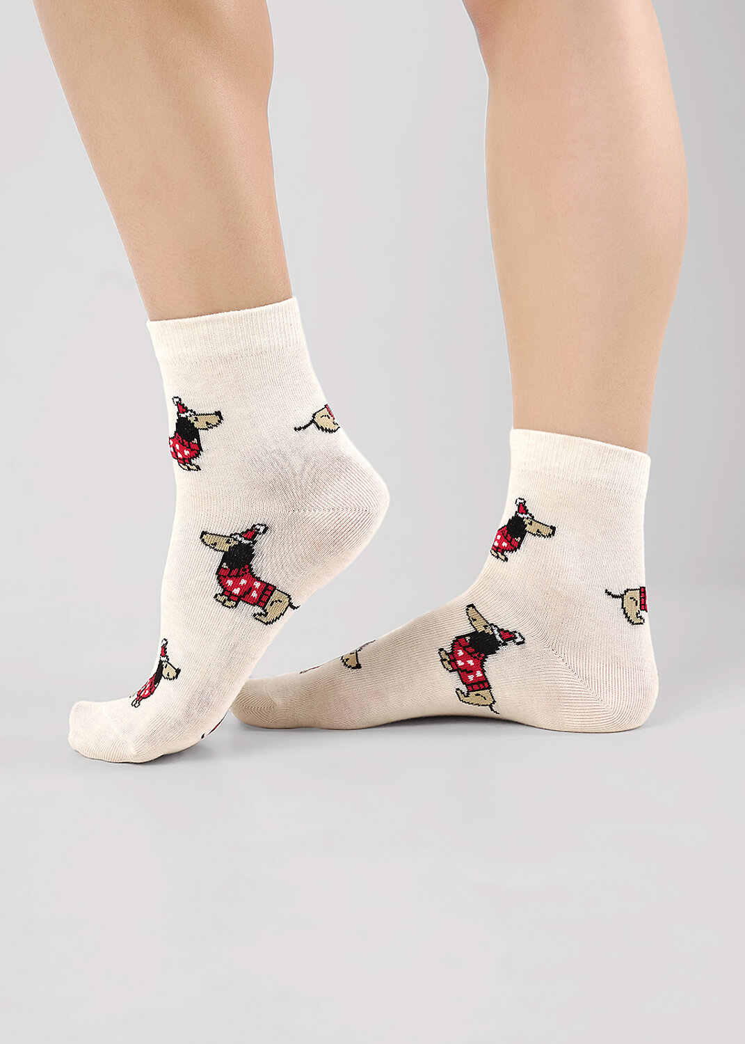 CLEVER Носки 567563 Д2563 меланж бежевый