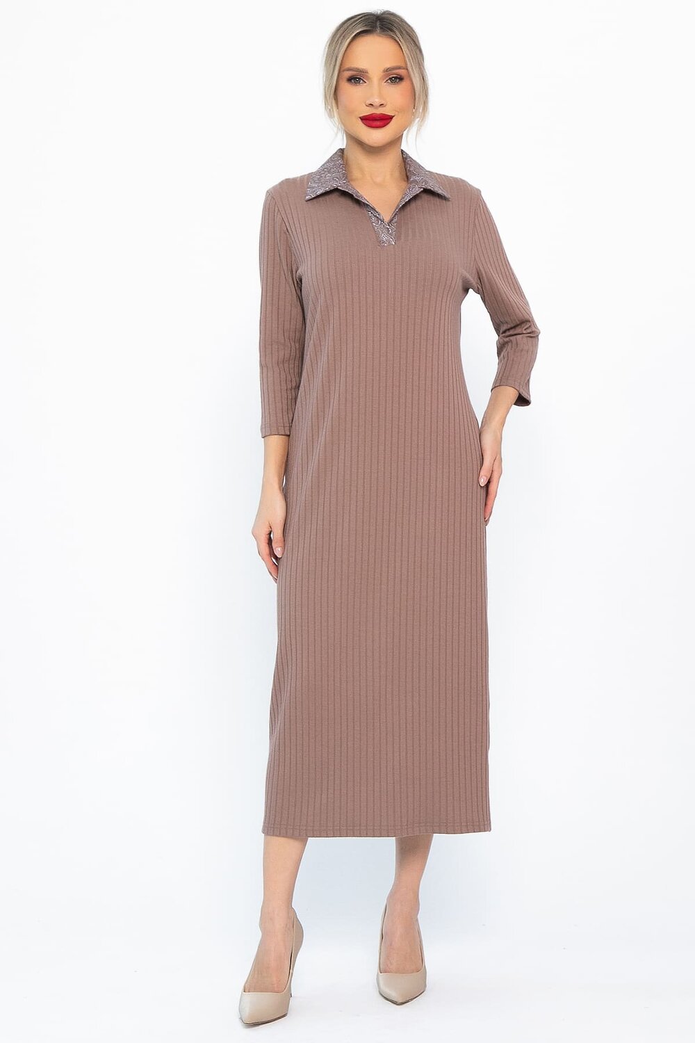 LT Collection Платье 567771 П14591-10М коричневый