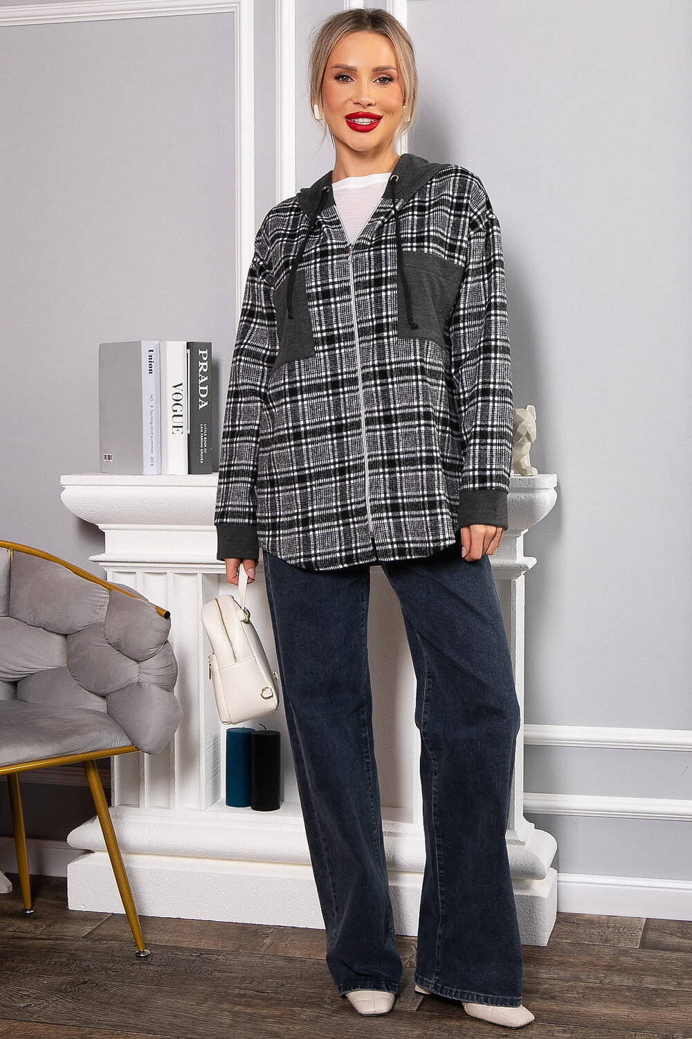 LT Collection Рубашка 567772 Б14593-50М серый