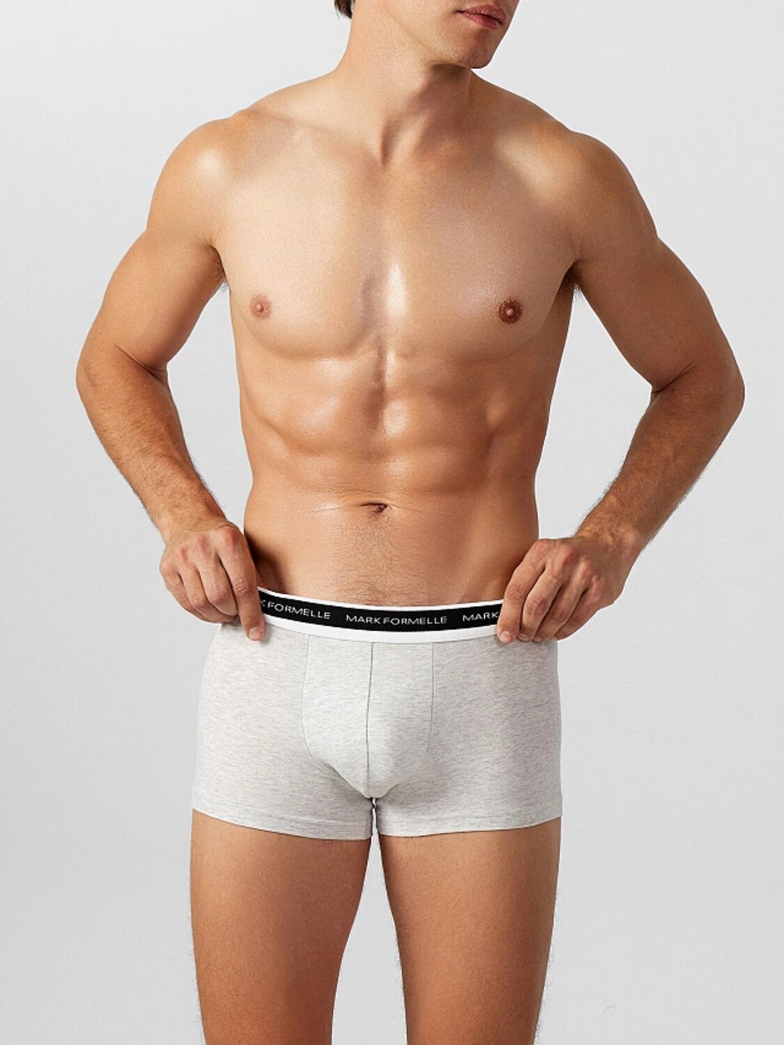 MARK FORMELLE Трусы 567869 411124-3 серый меланж+графит +черный