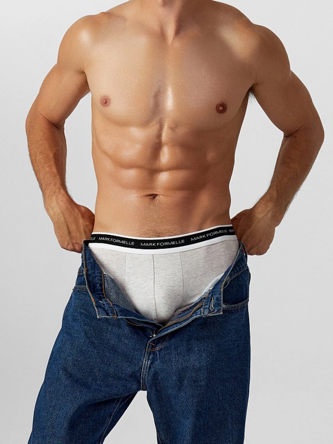 MARK FORMELLE Трусы 567869 411124-3 серый меланж+графит +черный