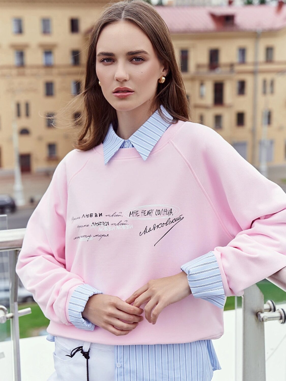 MARK FORMELLE Свитшот 567870 122510 вишневый пудинг +печать