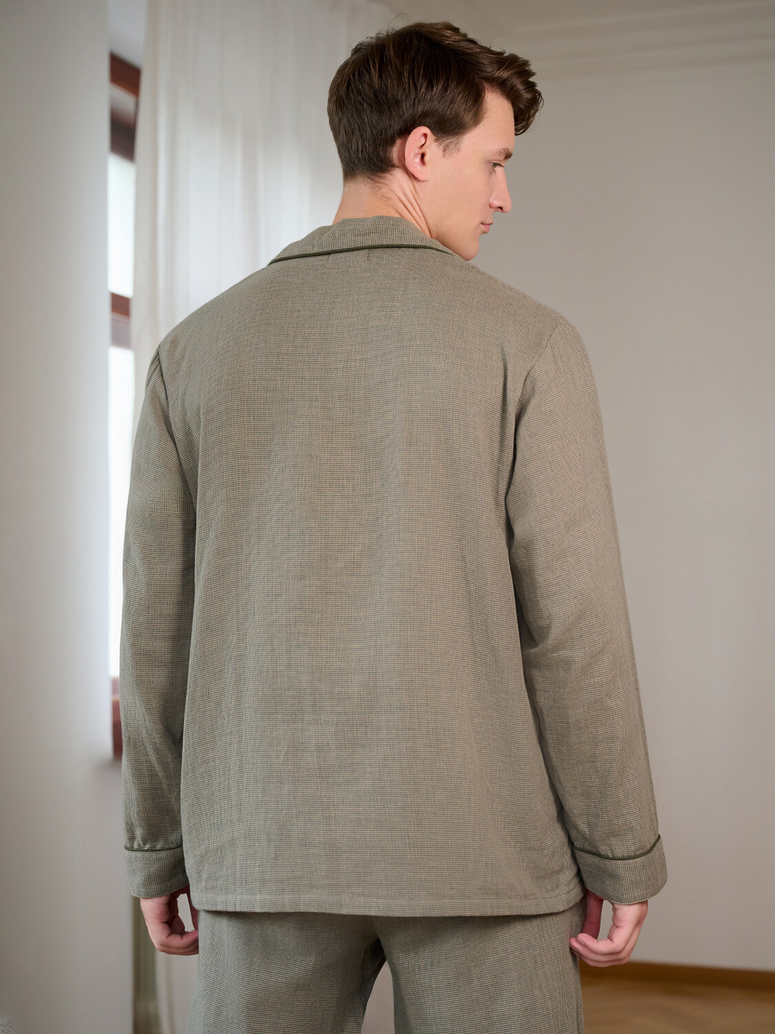 INDEFINI Пижама 567913 5013PCC Оливково-зеленый