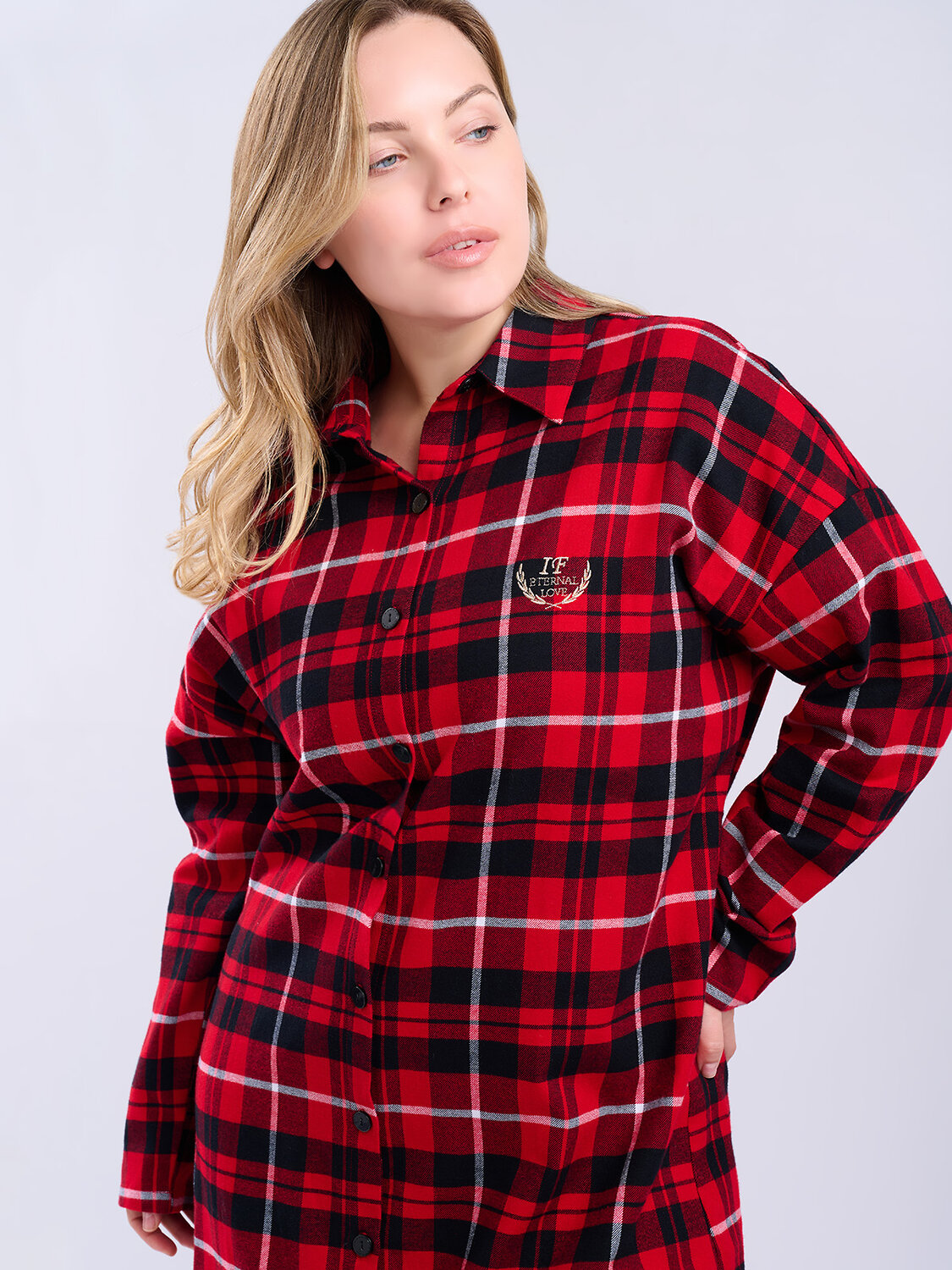 INDEFINI Сорочка 567915 5200SDX Красный