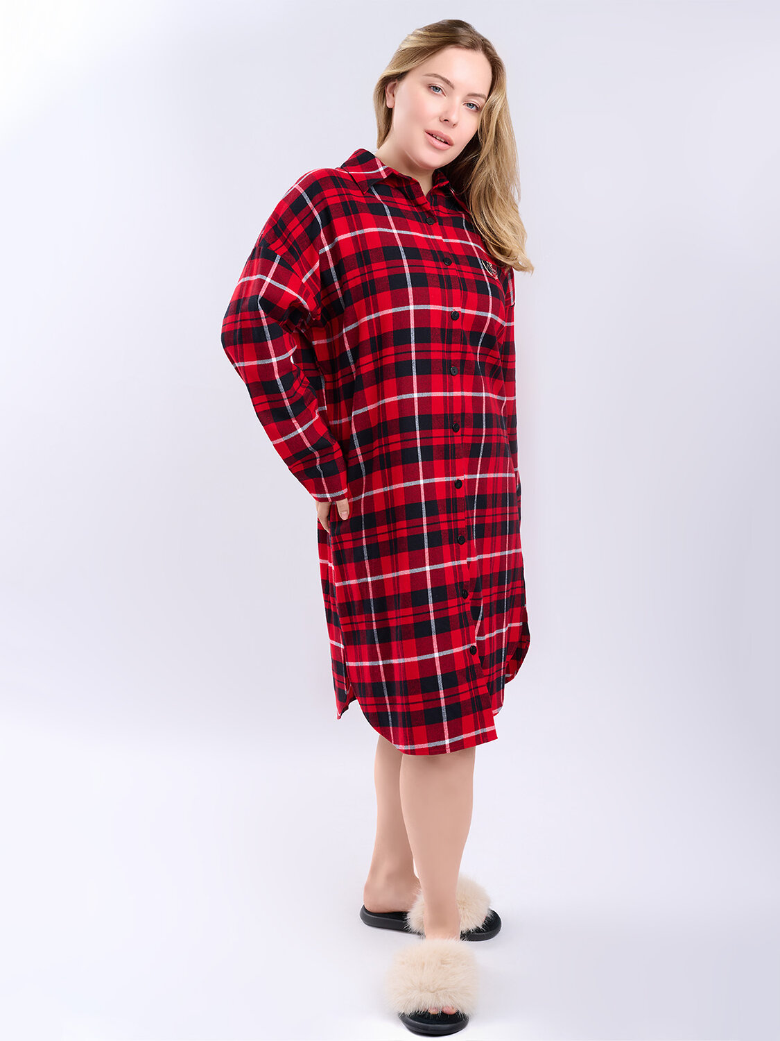 INDEFINI Сорочка 567915 5200SDX Красный