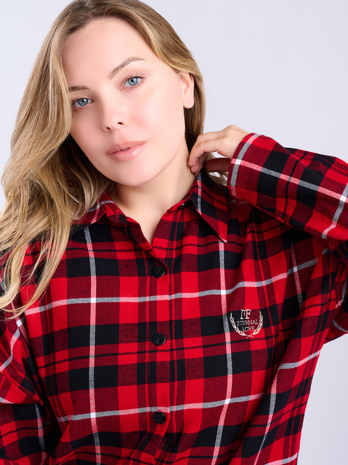 INDEFINI Сорочка 567915 5200SDX Красный