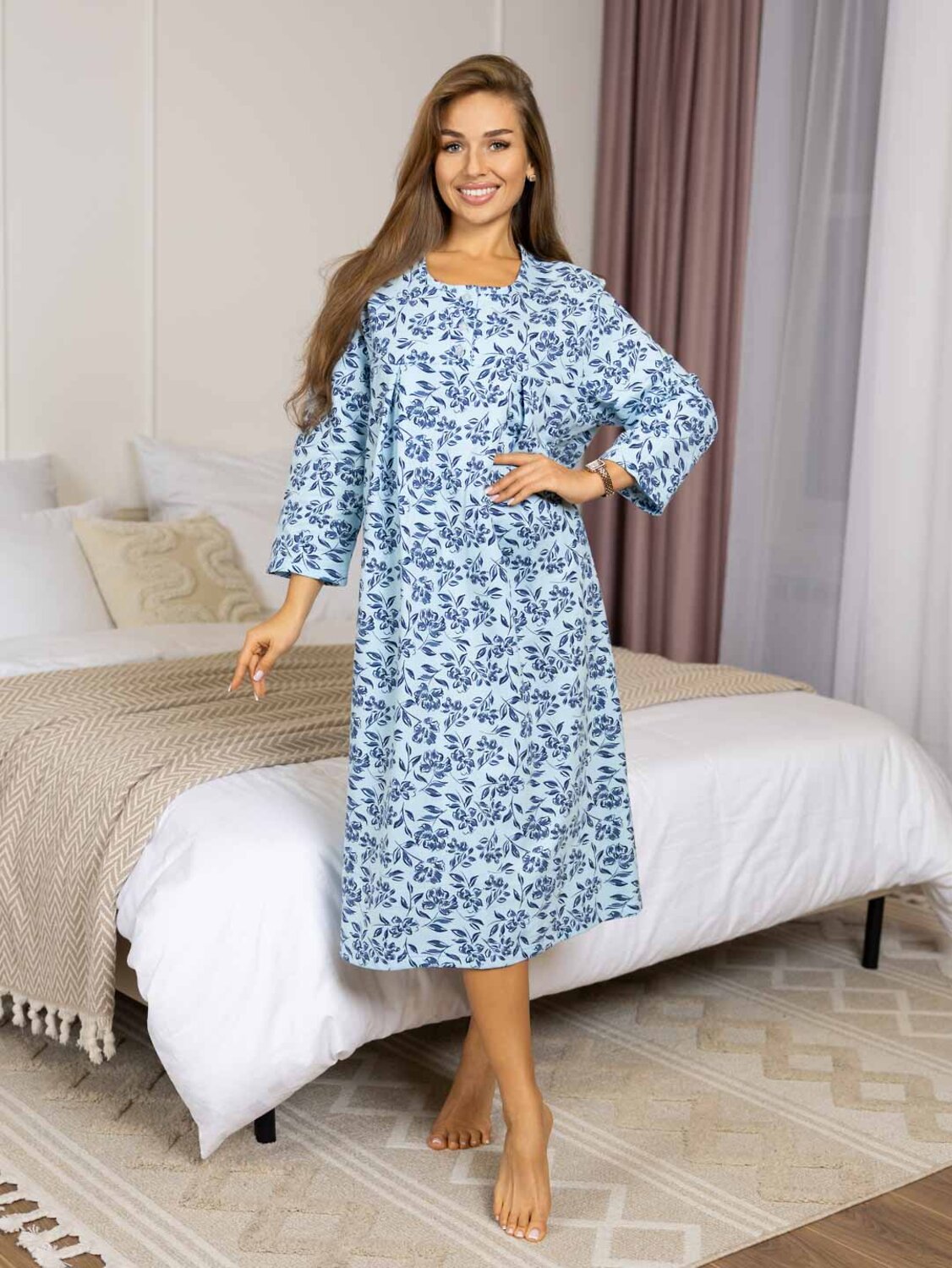 Текс-плюс Сорочка 567960 НФ-00245275 Голубой