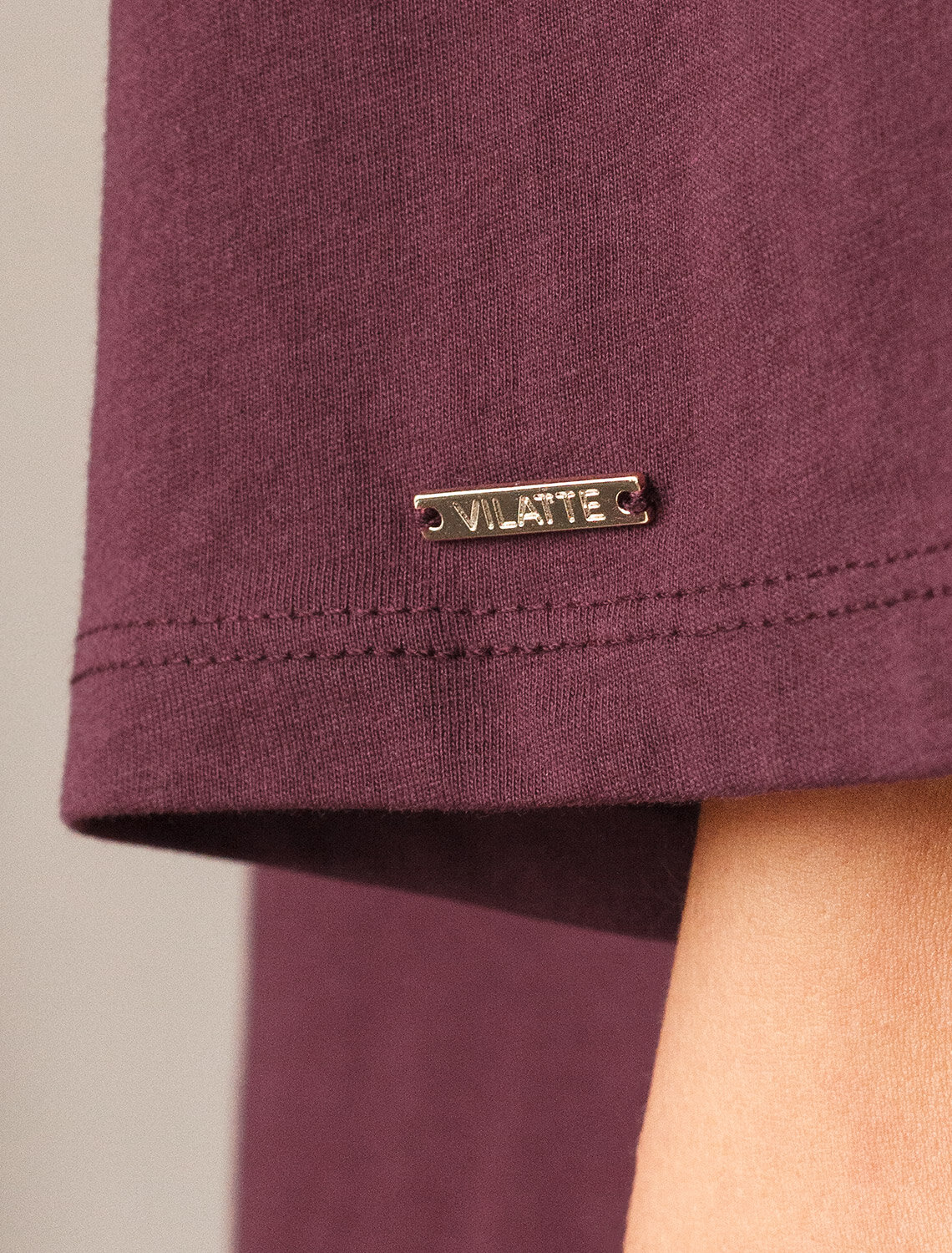 VILATTE Футболка 567992 D49.090 бургунди