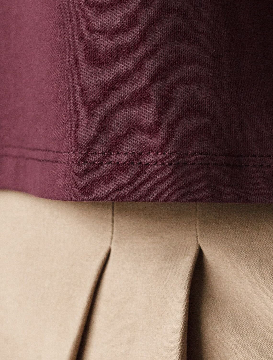 VILATTE Футболка 567992 D49.090 бургунди