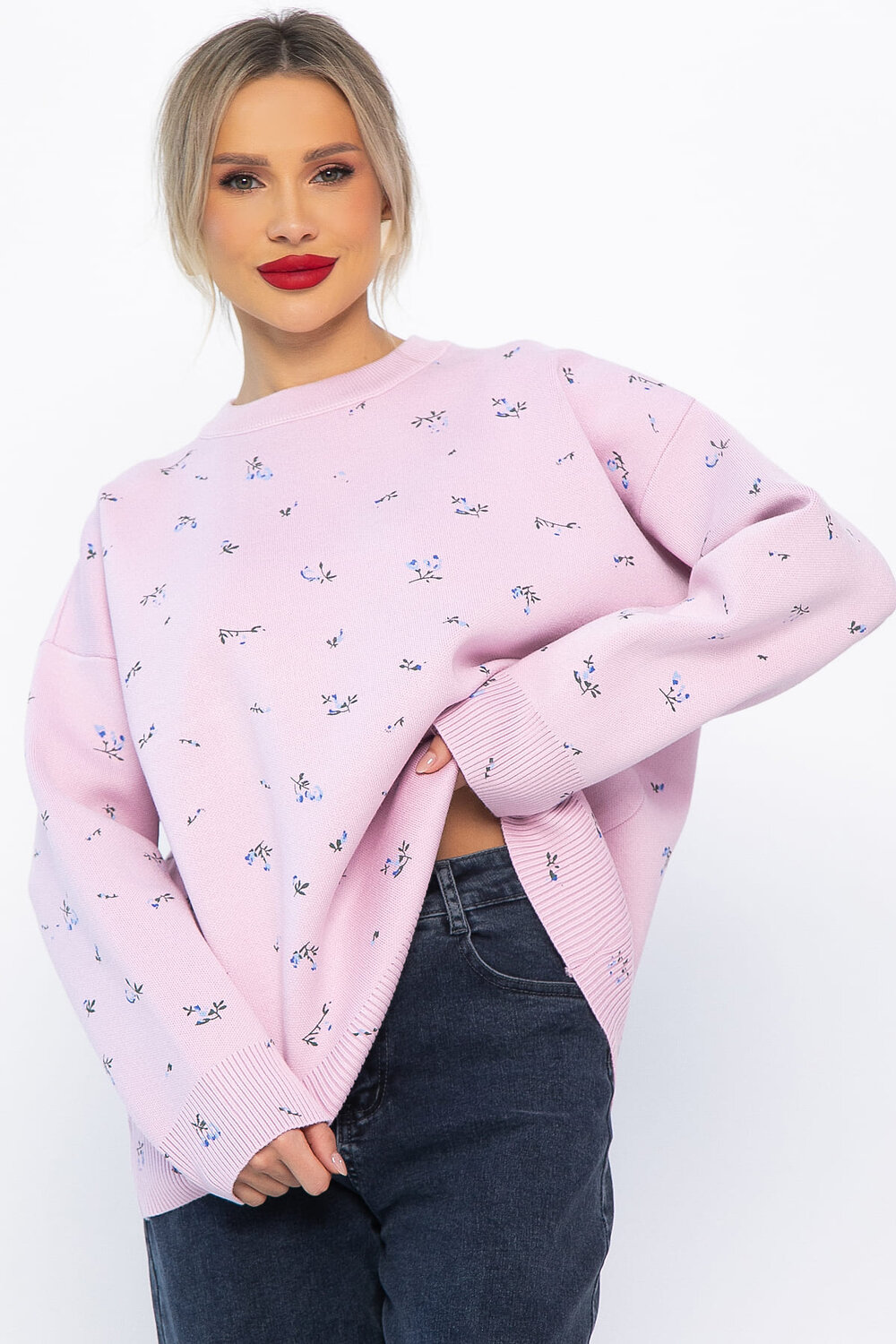 LT Collection Свитер 567994 Б14760-1М розовый