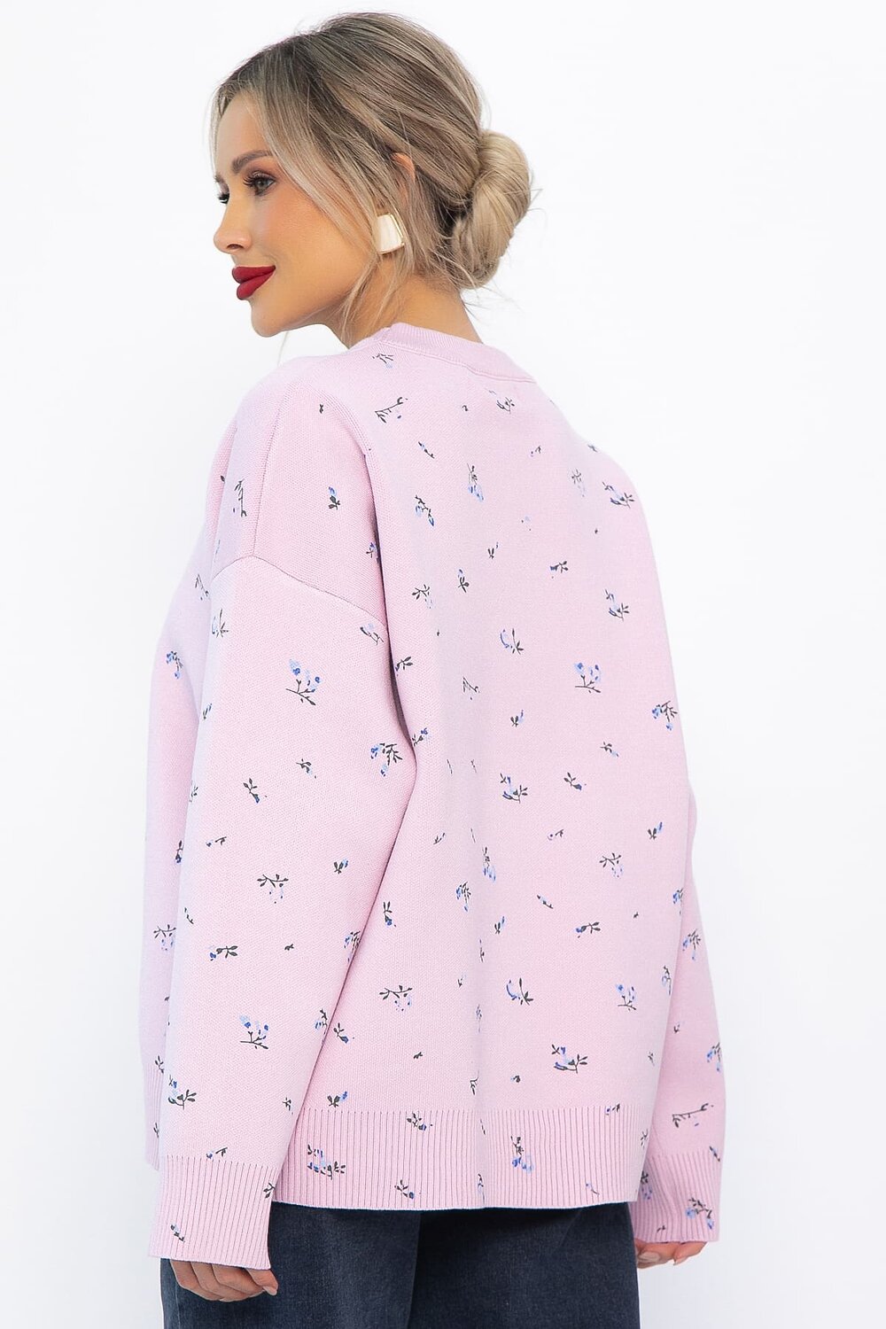 LT Collection Свитер 567994 Б14760-1М розовый