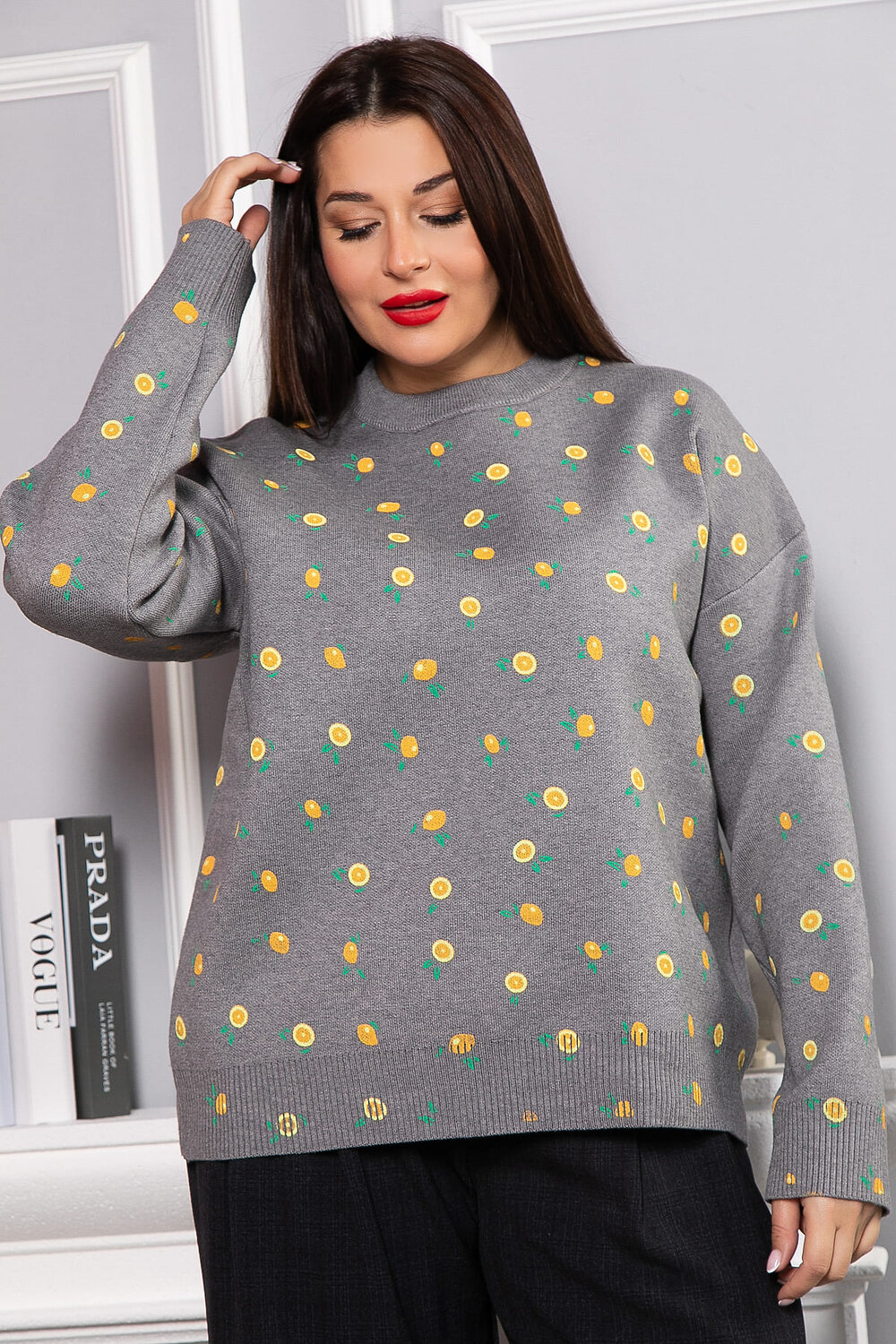 LT Collection Свитер 567995 Б14759-1М серый