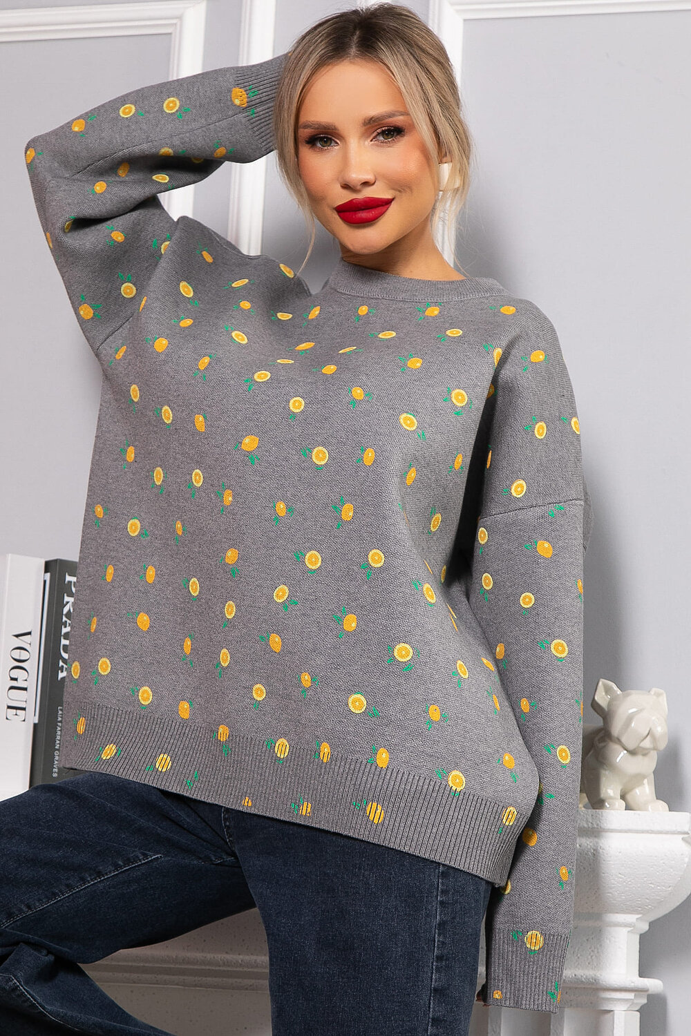 LT Collection Свитер 567995 Б14759-1М серый