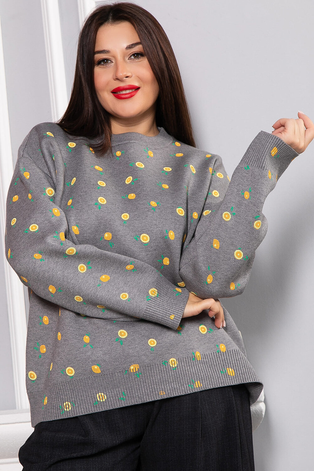 LT Collection Свитер 567995 Б14759-1М серый