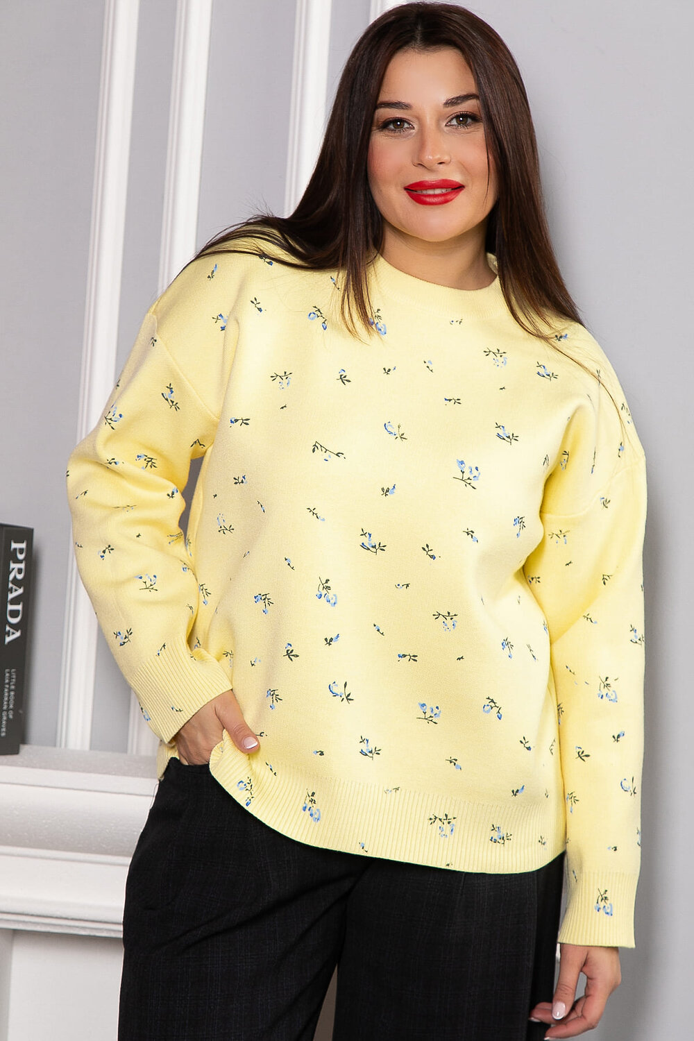 LT Collection Свитер 567996 Б14758-1М желтый