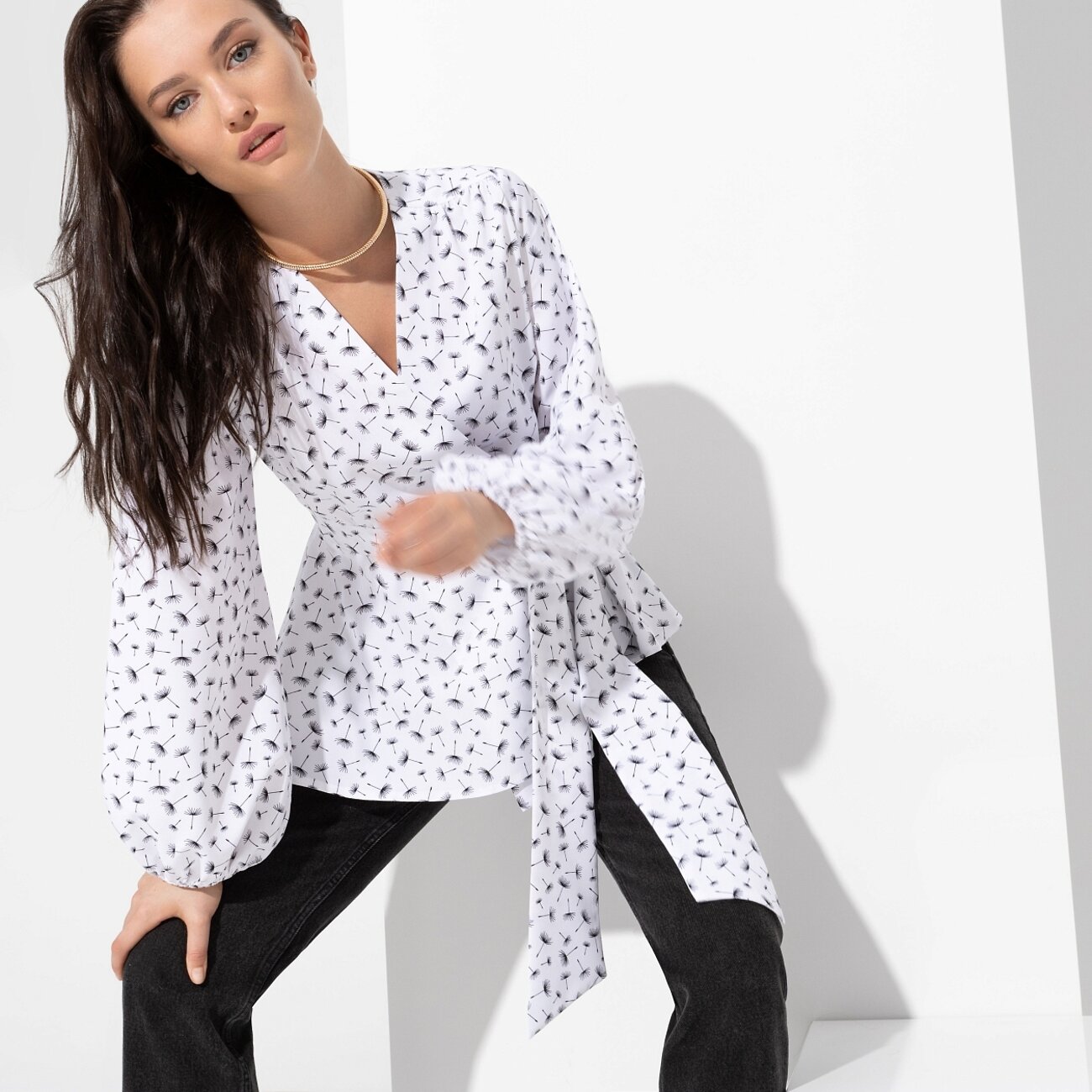 CHARUTTI Блуза 307259 8953 белый