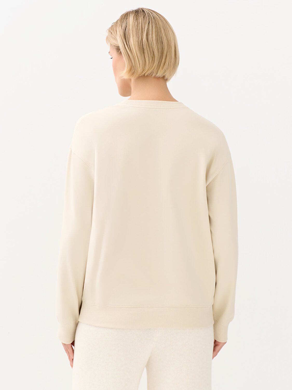 Omsa Свитшот 568033 OmD 1912С Свитшот жен. свобод/кроя, CO+EL Beige Chiaro (Бежевый)
