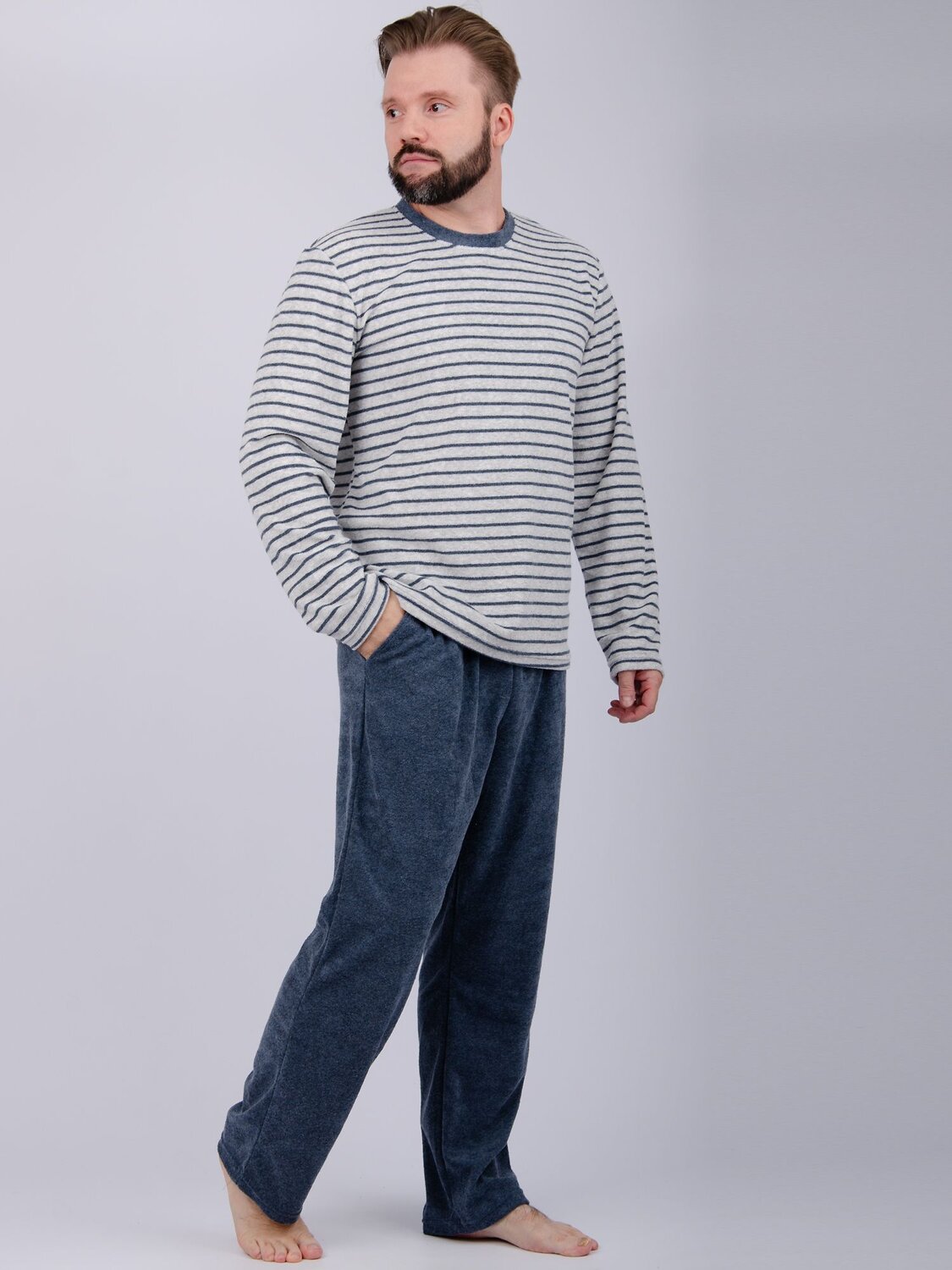 Malina Пижама 568044 3184 серый/синий