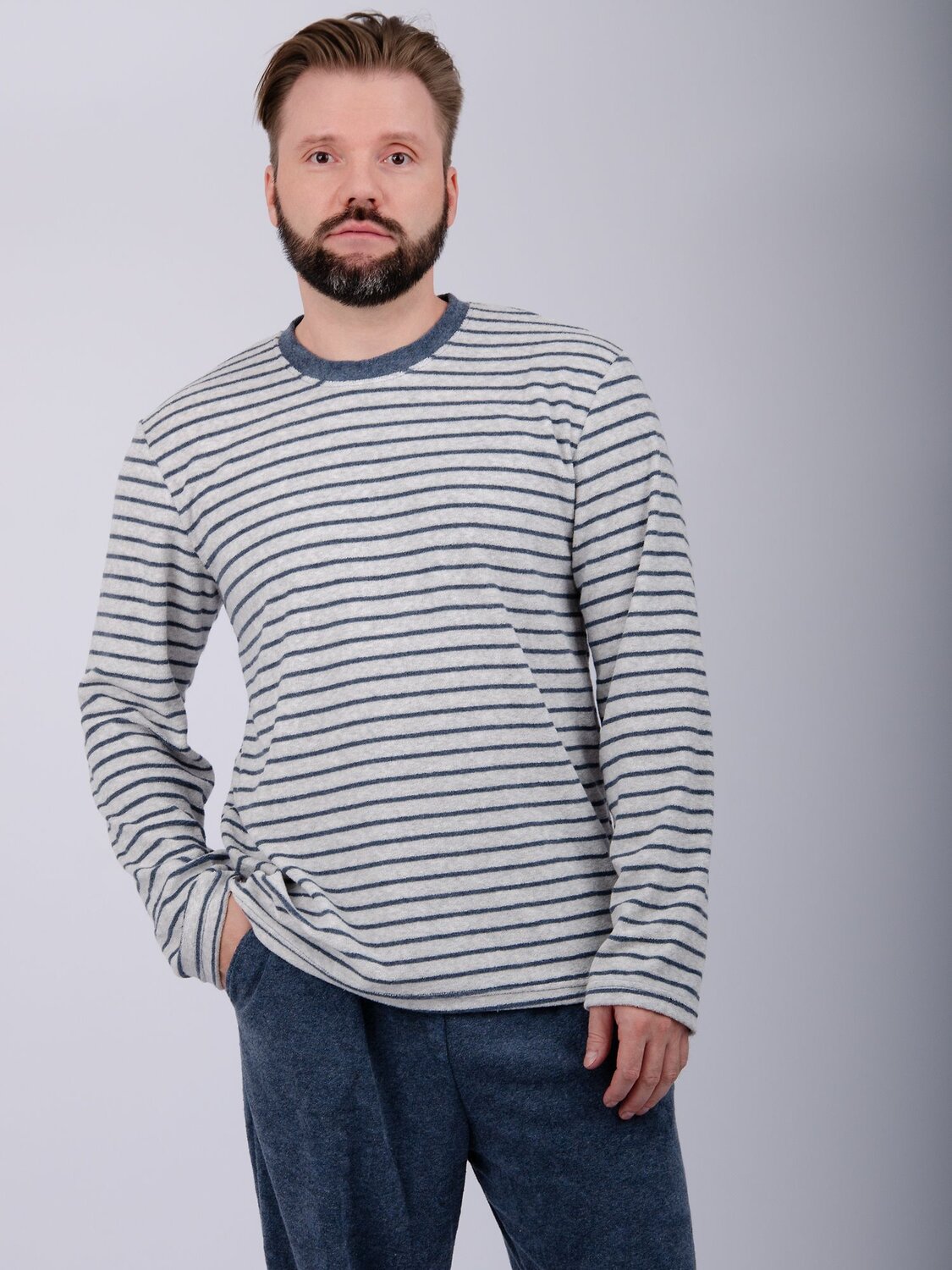 Malina Пижама 568044 3184 серый/синий