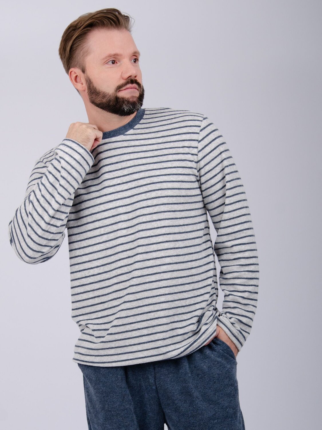 Malina Пижама 568044 3184 серый/синий