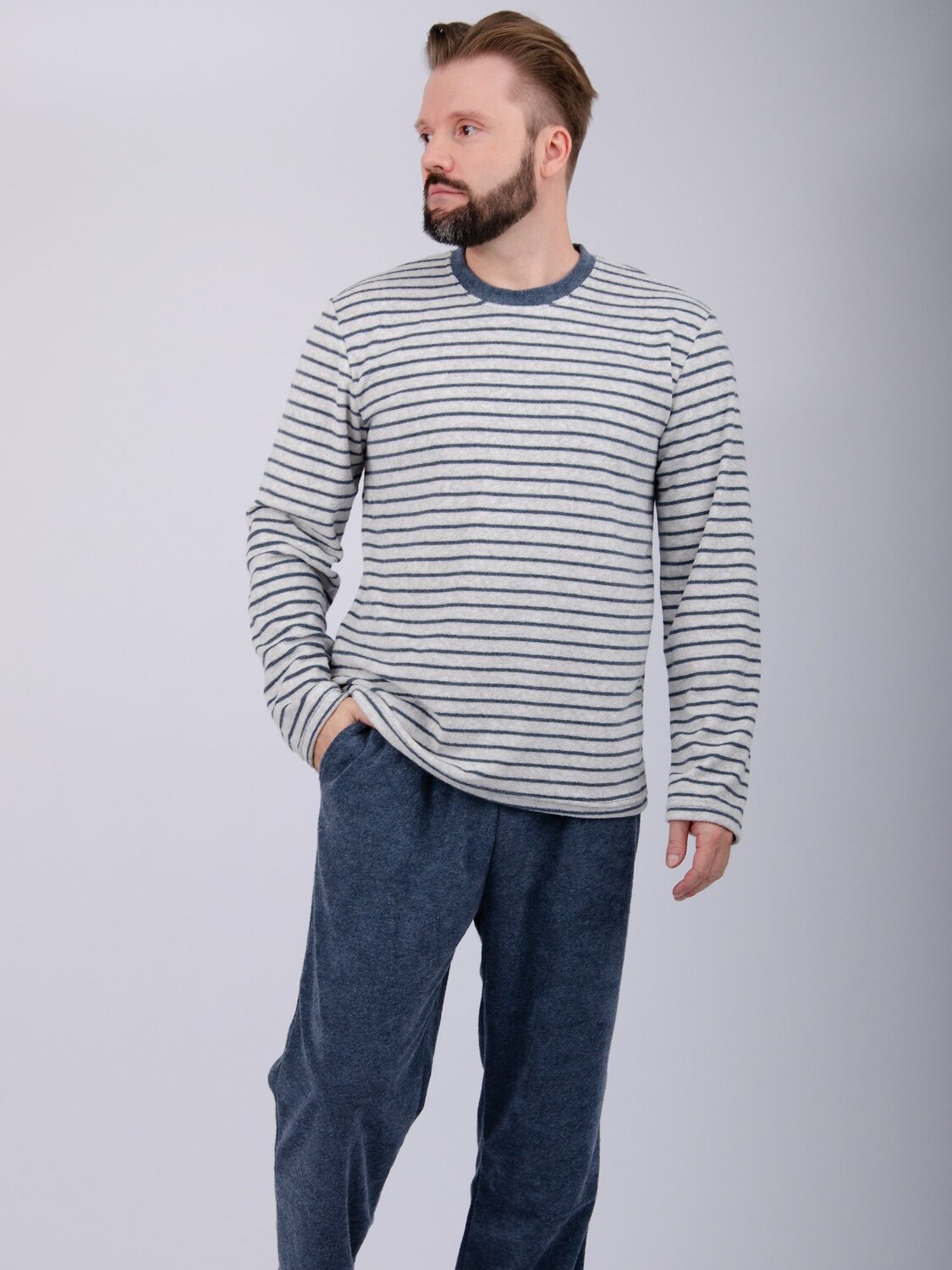 Malina Пижама 568044 3184 серый/синий