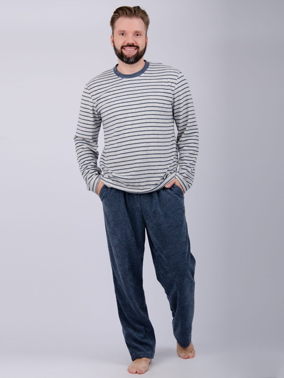 Malina Пижама 568044 3184 серый/синий
