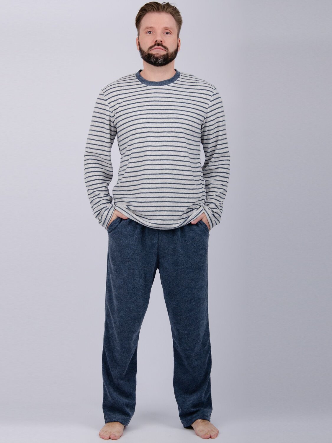 Malina Пижама 568044 3184 серый/синий