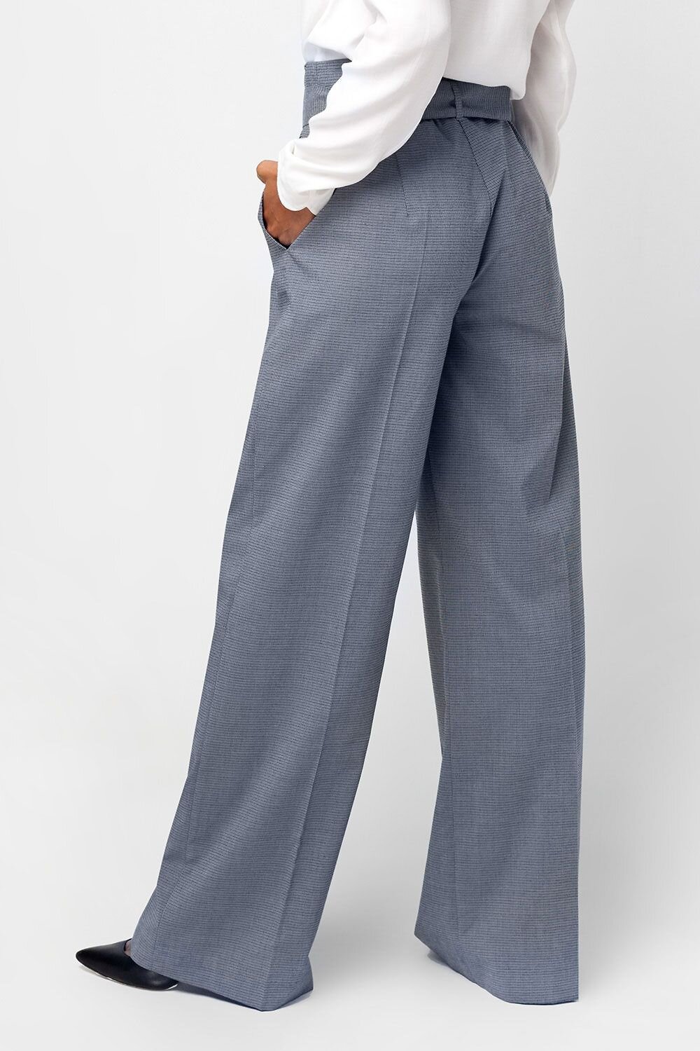 VILATTE Брюки 568096 D24.383 серый-синий