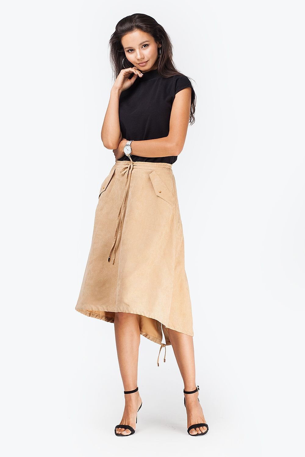 VILATTE Юбка 568101 D26.341 светло-бежевый