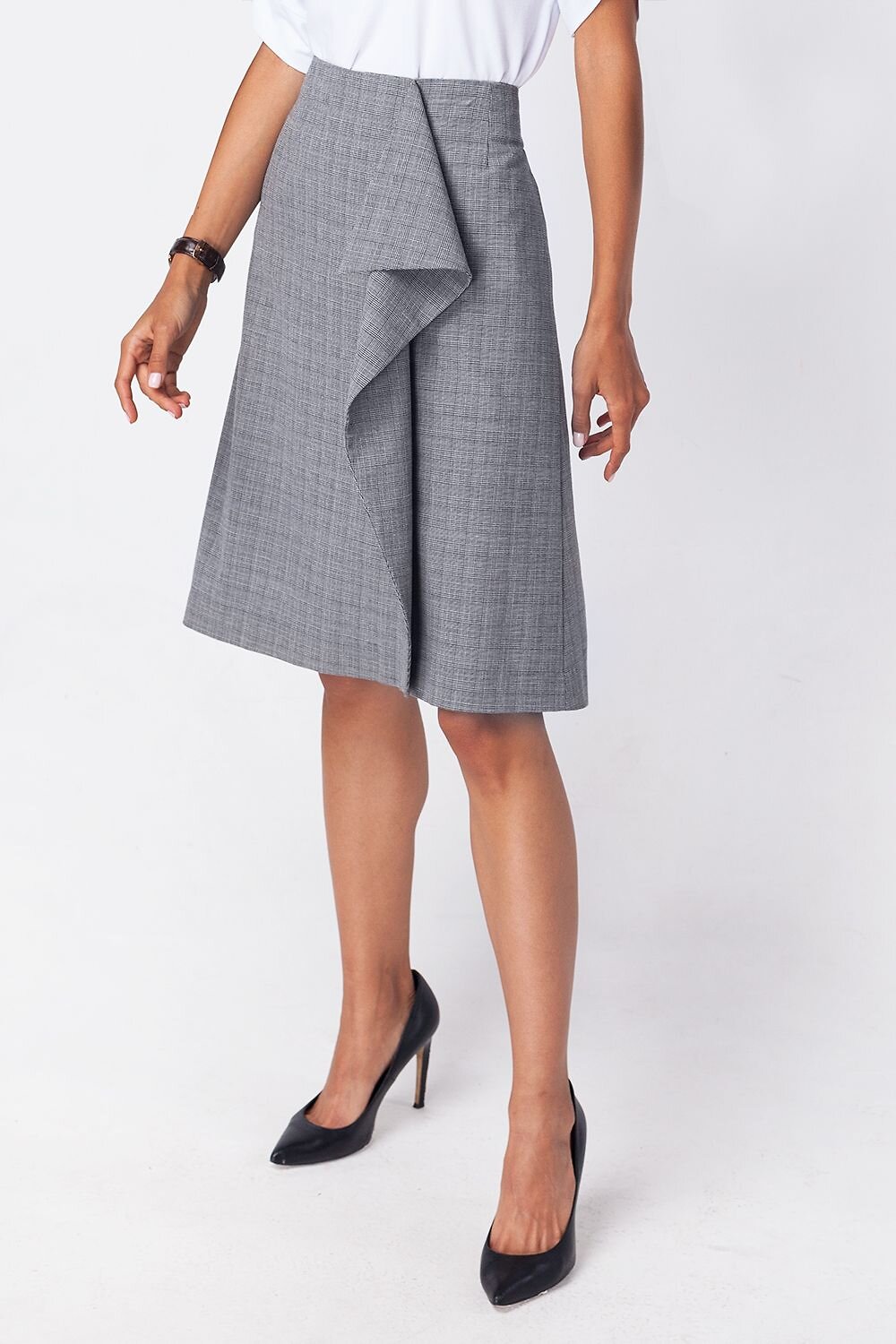 VILATTE Юбка 568102 D26.351 серый