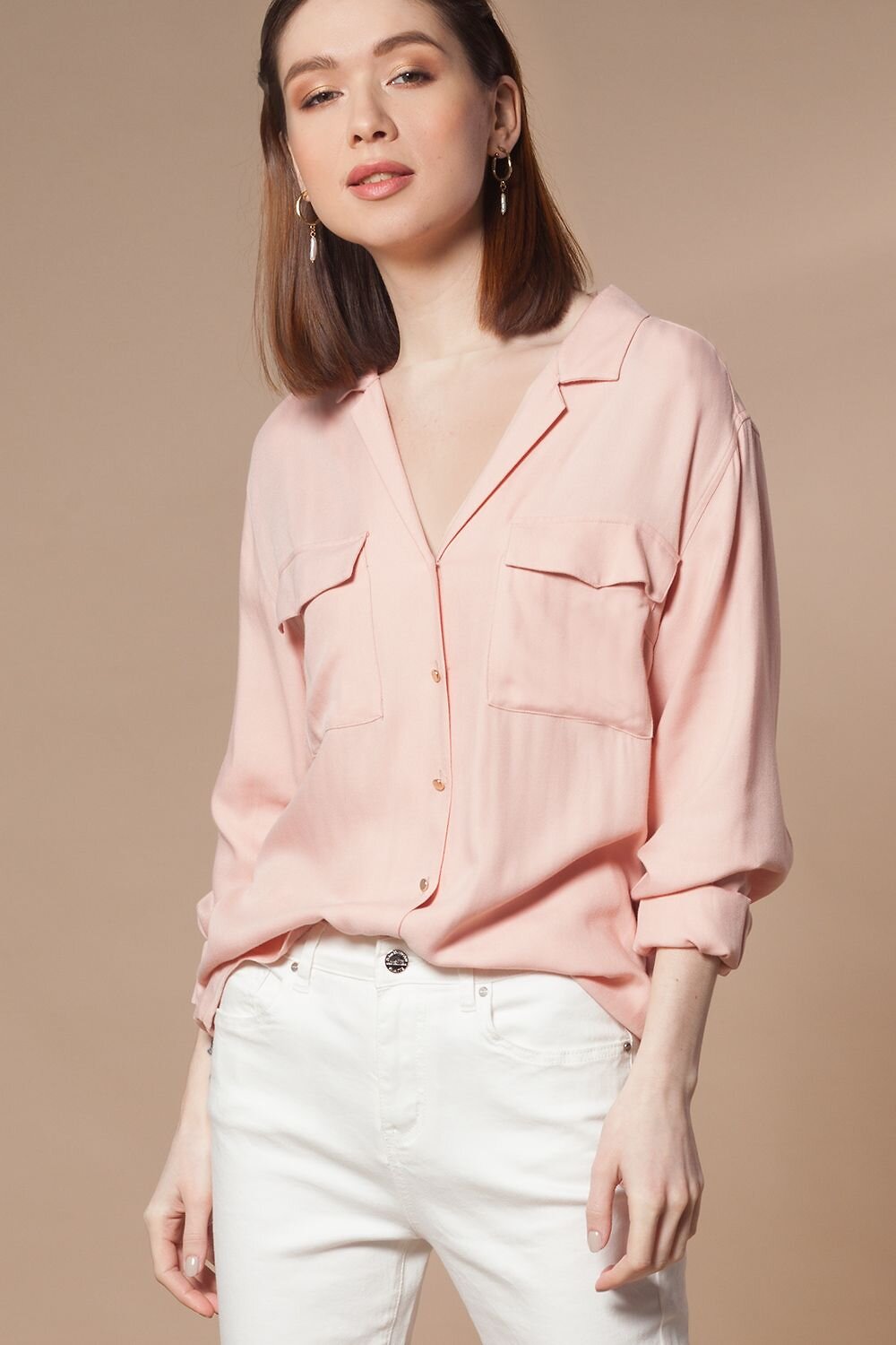 VILATTE Блузка 568107 D29.643 пудровый