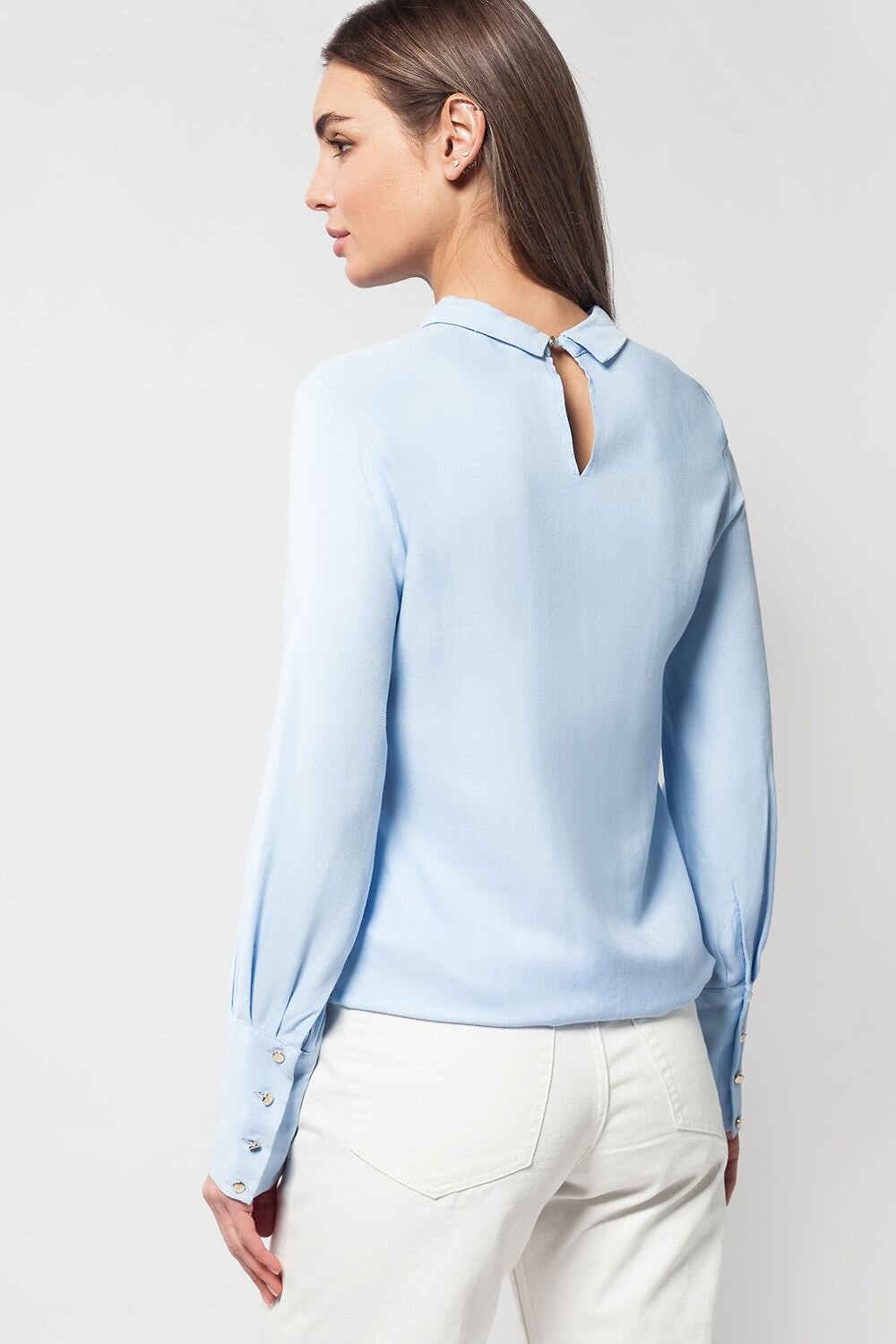 VILATTE Блузка 568109 D29.644 светло-голубой