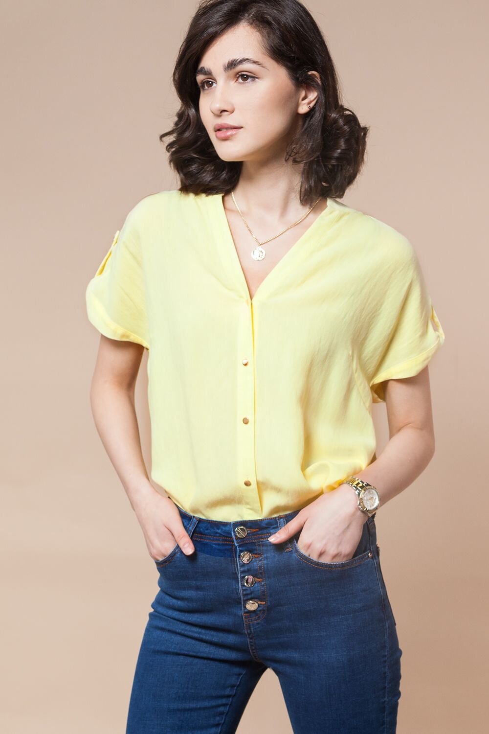 VILATTE Блузка 568116 D29.662 светло-желтый