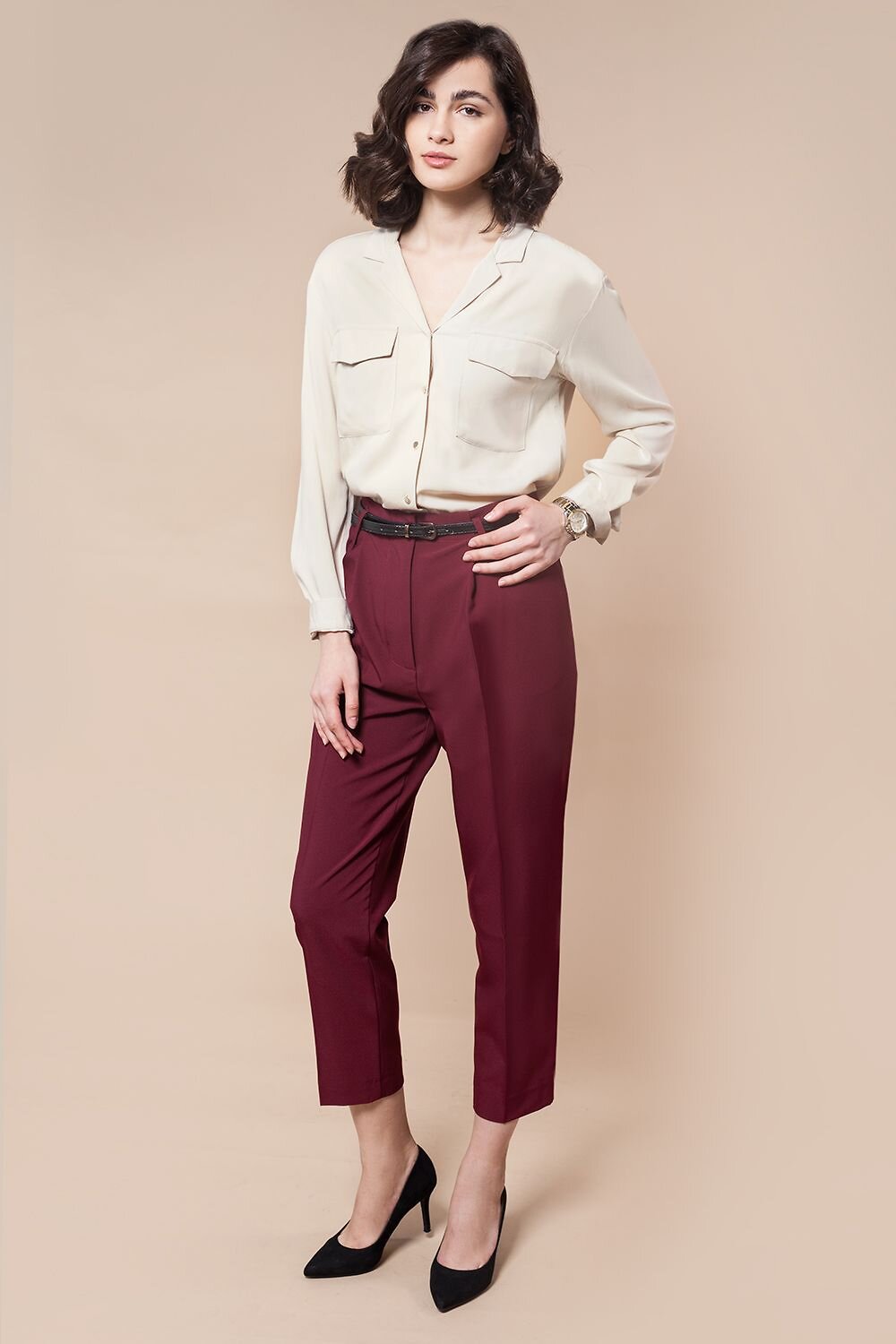 VILATTE Блузка 568117 D29.668 светло-бежевый