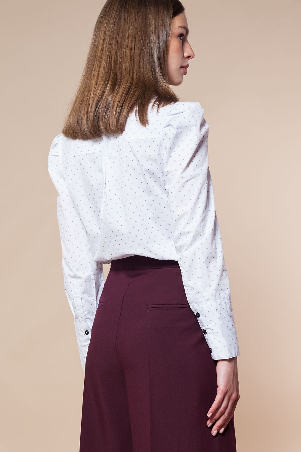 VILATTE Блузка 568119 D29.683 белый-синий