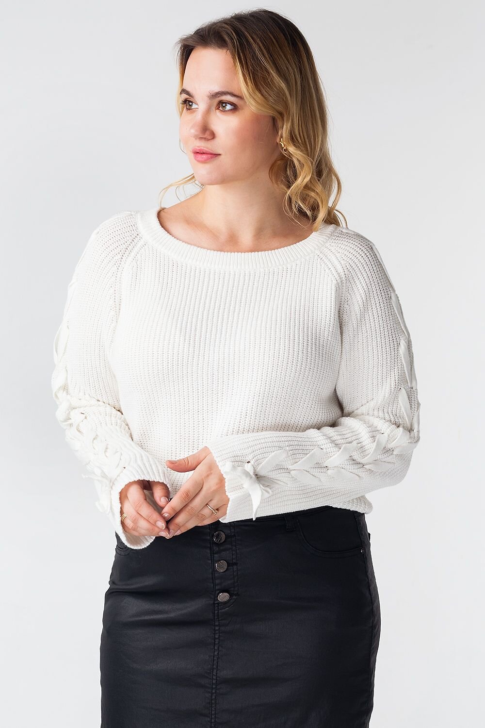 VILATTE Джемпер 568129 D39.450 белый