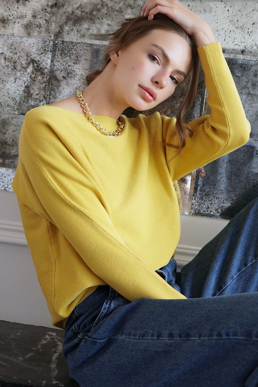 VILATTE Джемпер 568135 D39.461 желтый