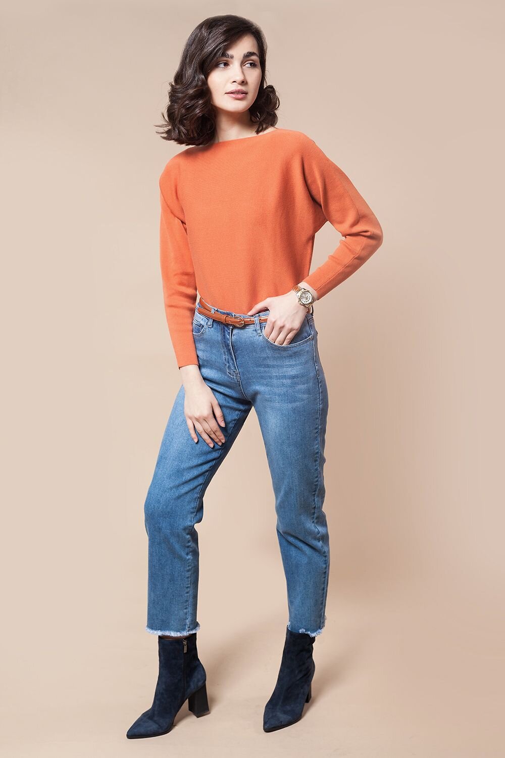 VILATTE Джемпер 568137 D39.461 терракотовый